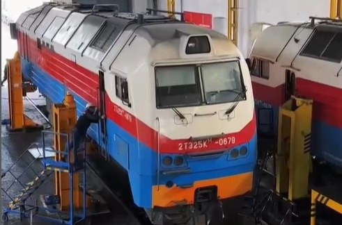 В Казахстане впервые освоено ТО-7 тепловозов 2ТЭ25КМ
