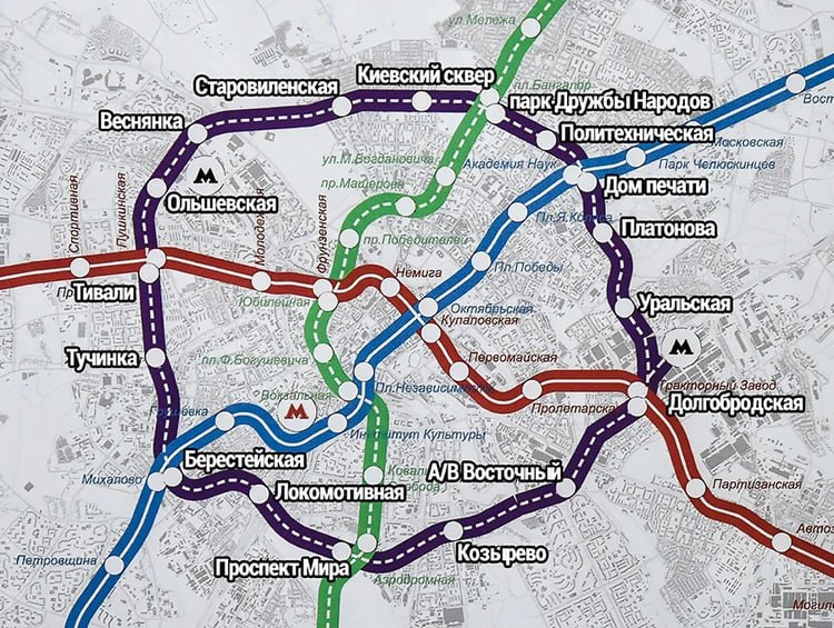Строительство кольцевой линии метро в Минске начнется в 2026 году