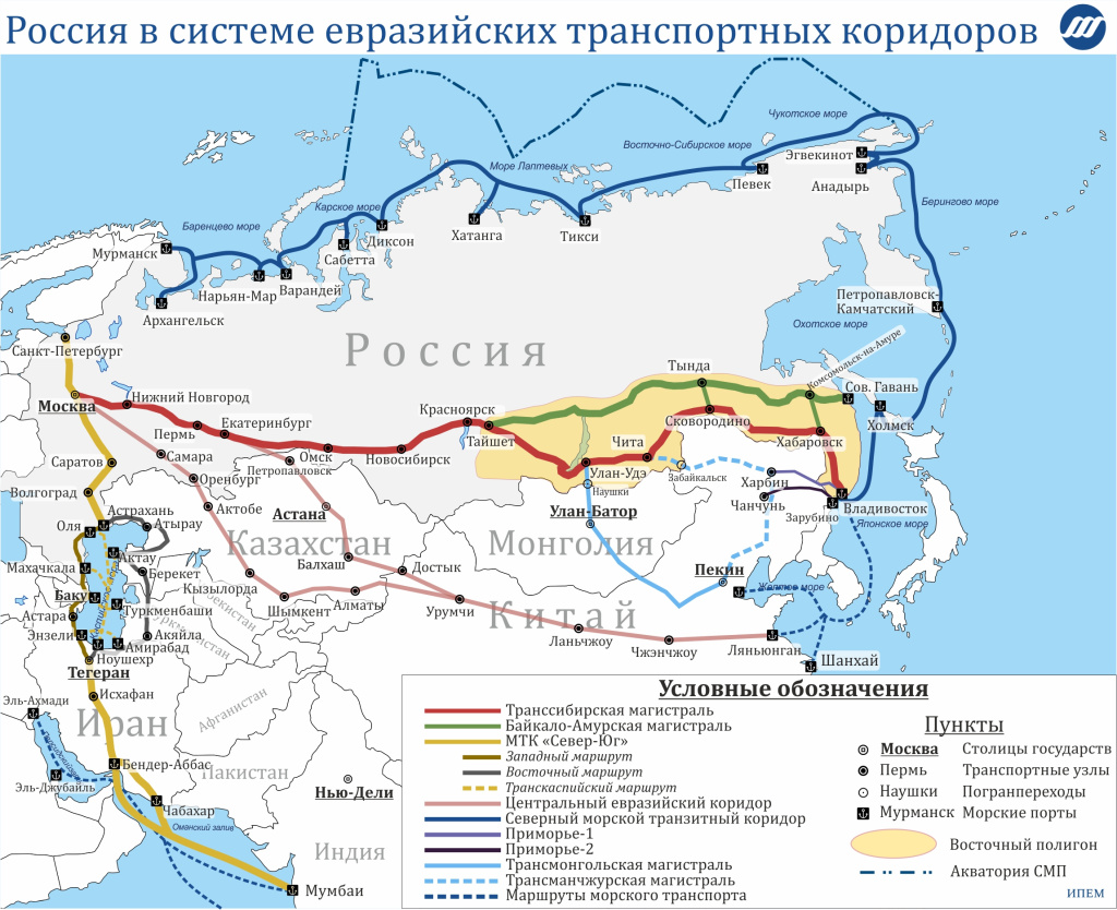 Карта ИПЕМ Россия в системе евразийских транспортных коридоров.jpg